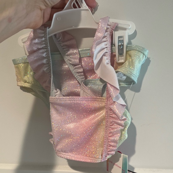 4T Toddler Girl Sparkly Mermaid Swim Suit NWT - Picture 1 of 2
